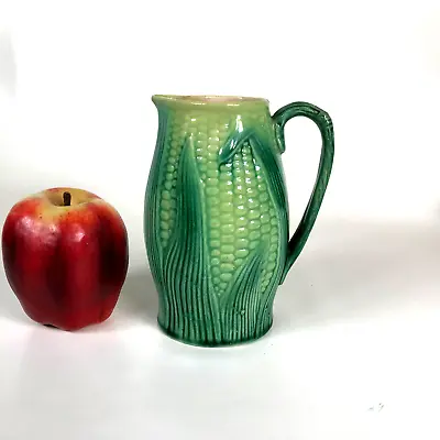 19th Century  Majolica Pottery Pitcher Corn On The Cob Motif • $100