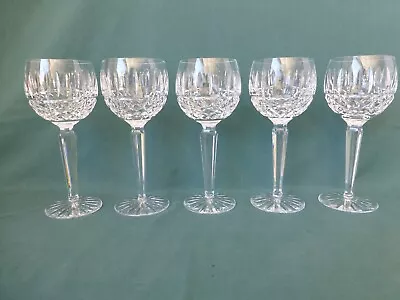 Five Waterford Crystal Maeve Pattern Hock Wine Glass 7 1/2  • $225
