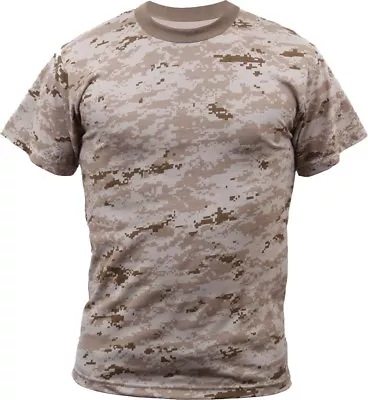 Rothco Digital Camo Tactical T-Shirt Pixel Camouflage Short Sleeve Army Shirt • $13.99