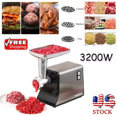 3200W Heavy Duty Commercial Electric Meat Grinder Sausage Stuffer Maker Mincer • $71.99
