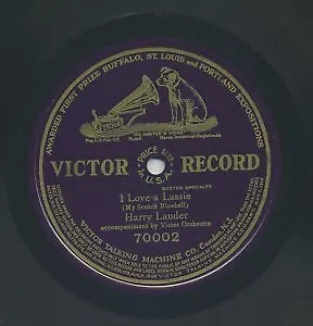 $12.50 • Buy I Love A Lassier By  Harry Lauder  78 RPM  Victor 1910  EXC.