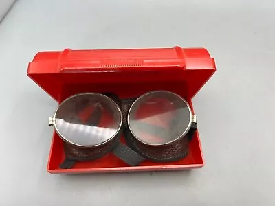 VINTAGE Safety Welding Motorcycle Aviation Steampunk Goggles • $39.99