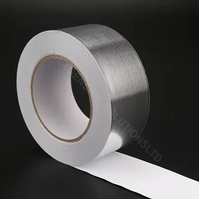 £7.49 • Buy Silver Foil Tape Aluminium Reflective Heat Insulation Strong Tape Multi-Listing