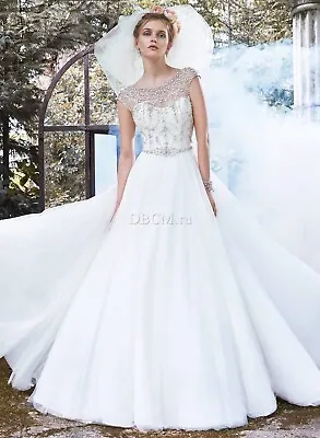 New Maggie SOTTERO Leandra Wedding Dress Size 12 RRP £2250 • £130