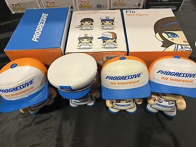 Flo Progressive Insurance Action Figure Munny World Kidrobot -Lot Of 4 (3 Boxes) • £47.50