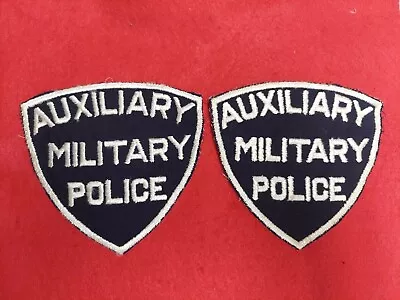 Pair Of World War 2 US Auxiliary Military Police Uniform Patches • $24