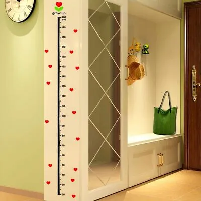 $13.17 • Buy Wall Sticker Height Measure 20-200cm Decor DIY Chart Ruler Decoration Room Decal