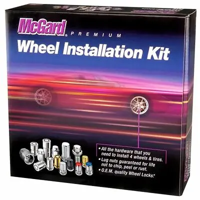 McGard Cone Seat Exposed Style Wheel Installation Kit-Chrome | 84457 • $69.13