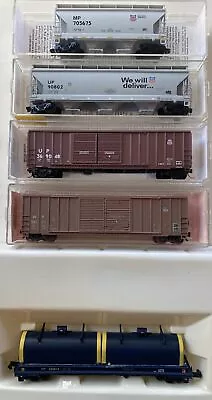 N Scale Union Pacific UP Hopper Box Coil Car Runner Pack Set MTL • $89.95