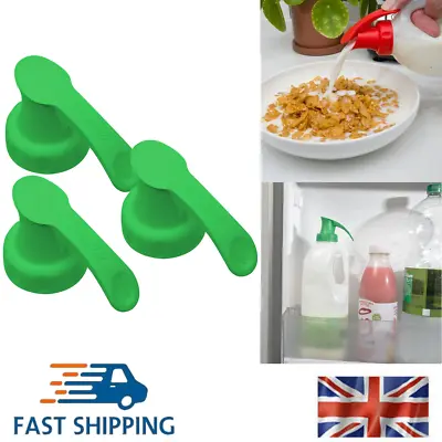 Topster Milk Top Pourer 3pcs Green Fits Plastic Milk Bottle Tops Dishwasher Safe • £13.99