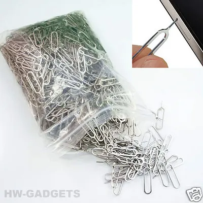 100x Sim Card Tray Eject Removal Pin Tool - IPhone IPad Samsung Galaxy & Others • £4.99