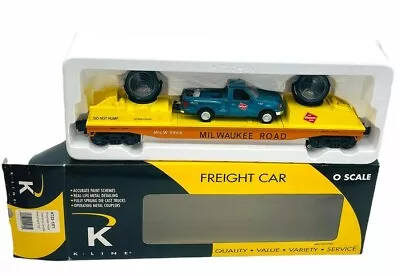 ✅K-LINE By LIONEL Milwaukee Road Operating Searchlight Car & Truck Mow Crane • $99.95