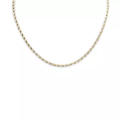 9ct Gold Belcher Chain 24 /60cm 3mm Polished Long Length 11.3 Grams • $560.30