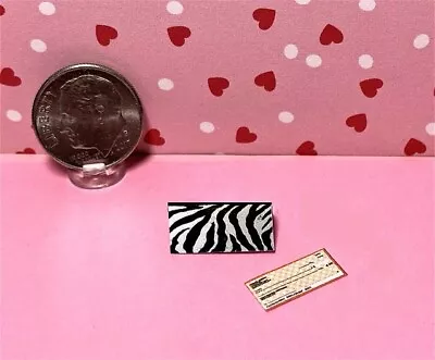 Dollhouse Miniature Checkbook W/deposit Slips &  Calendar  - 1:12-Cover Choice • $8.99