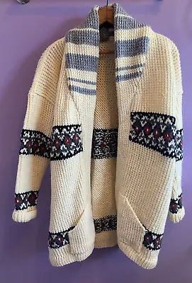 Marylin Monroe Cardigan Sweater Wool Knit Sew Woman Cowichan • $90