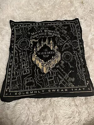 Harry Potter The Marauder's Map Black Bandana • $10