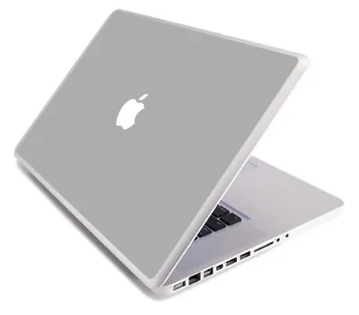 SILVER GRAY Vinyl Lid Skin Cover Decal Fits Apple MacBook Pro 15 A1268 Laptop • $9.99