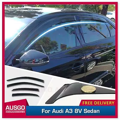 AUSGO Weather Shields For Audi A3 8V Sedan 2013-Onwards Weathershields • $60.71