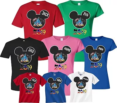 $12.99 • Buy New Disney Family Vacation 2019 T-shirts With Custom Names 