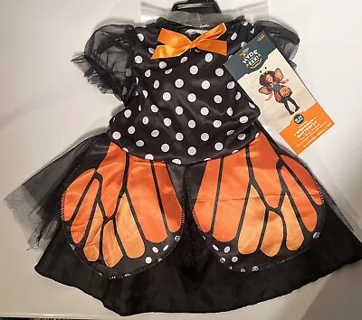 Hyde & Eek Butterfly Costume Toddler Dress Wings Headband Monarch(18-24 Months) • $24.95