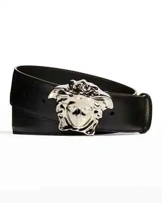 Medusa-Buckle Leather Belt Size: Up To 34 /100cm New • $99.99