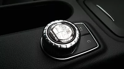 AMG Affalterbach Emblem Domed Resin Multimedia Control Knob Badge Decal Sticker • $9.99