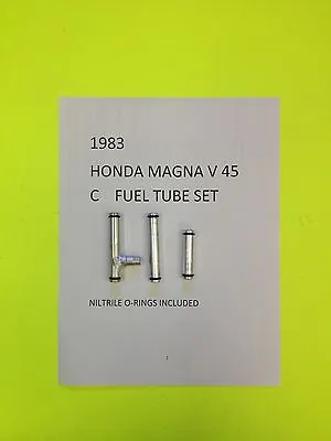 $60 • Buy 1983 Honda Magna V 45 C Complete Set Of Alluminum Carb Fuel Tubes