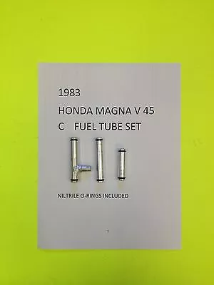 1983 Honda Magna V 45 C Complete Set Of Alluminum Carb Fuel Tubes • $40