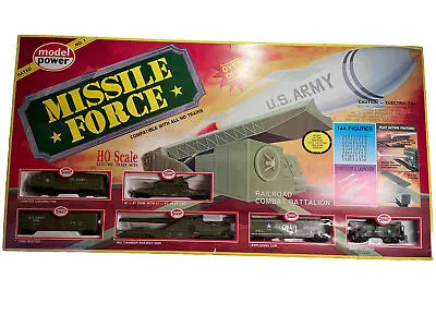 MODEL POWER HO Scale Missile Force Railroad Combat Battalion Set NEW OPEN BOX • $159.99