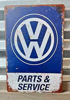 Volkswagen VW Parts And Service Sign 8 X12  Distressed Vintage Look • $10.97