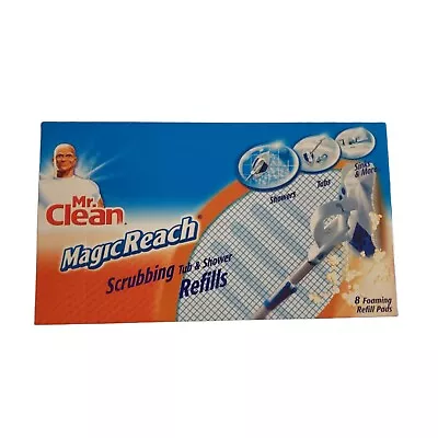 Mr. Clean Magic Reach Scrubbing Tub And Shower Pad Refills 8 In Box DISCONTINUED • $45.99