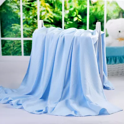 Summer Cool Cozy Blanket Bamboo Fiber Throws Towels Quilt Bed Sheet Light Coffee • $36.09