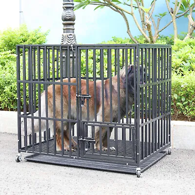 £195.95 • Buy Large Metal Kennel Heavy Duty Pet Puppy Playpen Crate Enclosure Welping Dog Cage