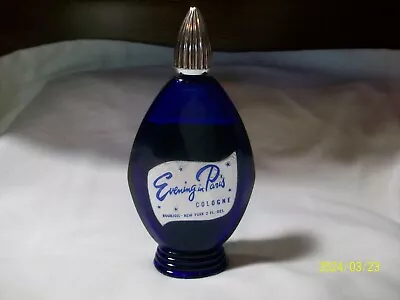 Vintage Evening In Paris  Cologne 2 Fl Oz Bottle By Bourjois Nice Near Full • $15.99