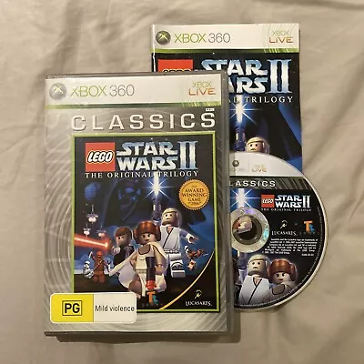 LEGO Star Wars II 2 The Original Trilogy Xbox 360 Game + Manual • PAL Xbox Games • $12.82