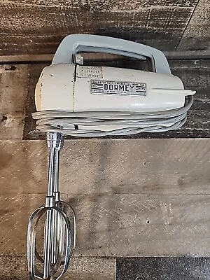 Vintage MCM DORMEY Electric Hand Mixer Model 7500 65W 5 Settings Red Button • $19