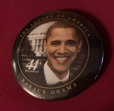 BARACK OBAMA The Future Of America 3  Presidential Political Campaign Button Pin • $7