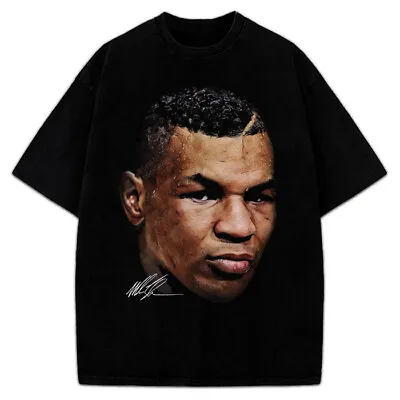 Mike Tyson T-Shirt Young Mike Tyson Portrait Custom Graphic Tee • $22.95