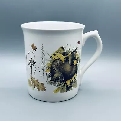 1997 Marjolein Bastin Coffee Mug Gathered On A Sunflower Flowers Birds Fall *EUC • $7.99