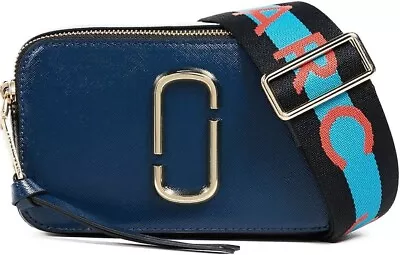 Marc Jacobs Women's The Snapshot Blue Sea M00144146-455 Crossbody Bag New  • $149.98