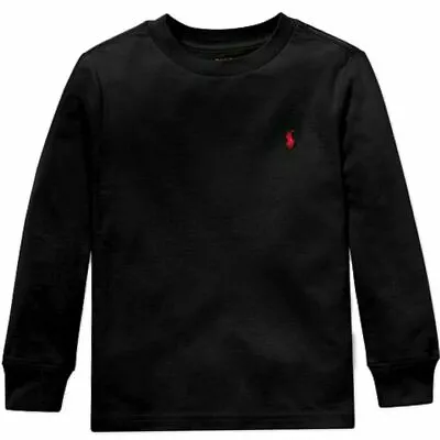 Polo Ralph Lauren Babys Cotton T Shirt Top Long Sleeve Crew GENUINE Age 2-18 New • £8.95