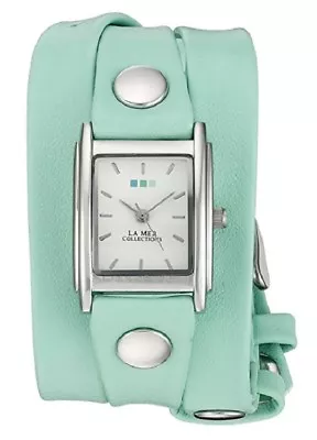 La Mer Collections Special Edition Mint Wrap Watch Silver-Tone New In Box NIB • $24.99