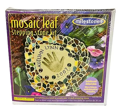 Mosaic Stepping Stone Kit Leaf Milestones - NEW - 12 Inch Stepping Stone • $29.99