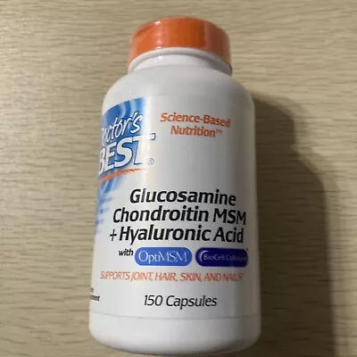 Glucosamine Chondroitin MSM + Hyaluronic Acid With Optimsm Biocell 6/25 • $28.50