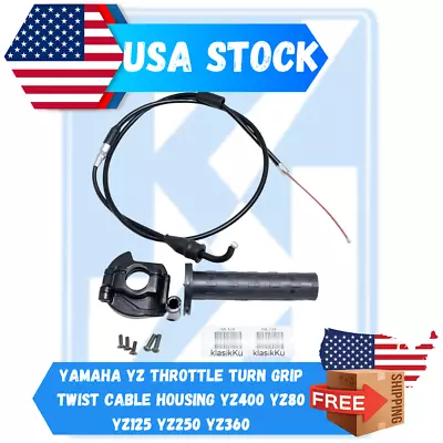 YAMAHA YZ Throttle Turn Grip Twist Cable Housing YZ400 YZ80 YZ125 YZ250 YZ360  • $42.90