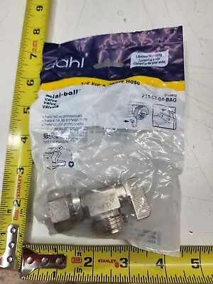 Dahl 283393 1/2  FIP Threaded X Male Hose Brass Ball Valve New In Package • $29.99