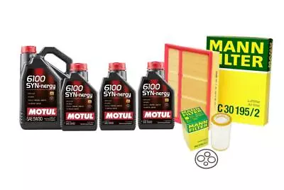 8L Motul 6100 SYNNERGY 5W30 Mann Filter Motor Air Oil Change Kit W163 ML350 3.7L • $92.95