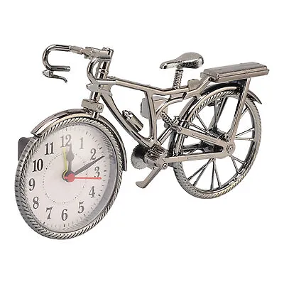 Bike Clock Decorative Retro Desktop Alarm Clock Art Ornament For Home For • $10.42