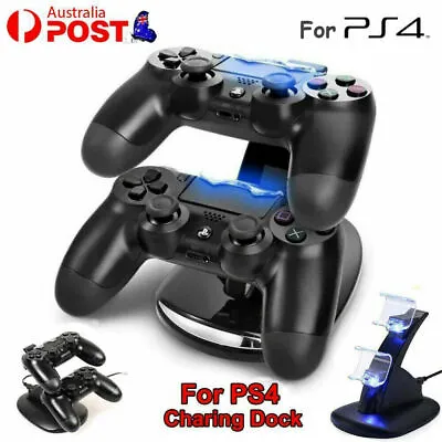 $12.68 • Buy For Playstation 4 PS4 Controller Charger Dock Dual Stand Charging Station Pad