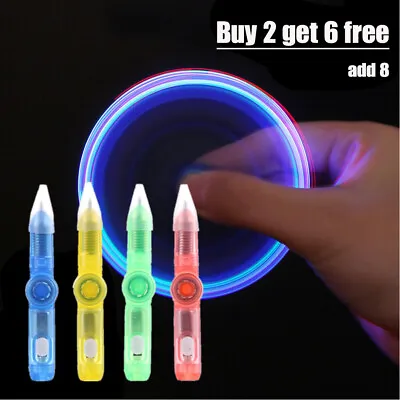 Sensory Toy Fidget Spinner Light Up Pen Autism Stress Relief ADHD Games • £2.97